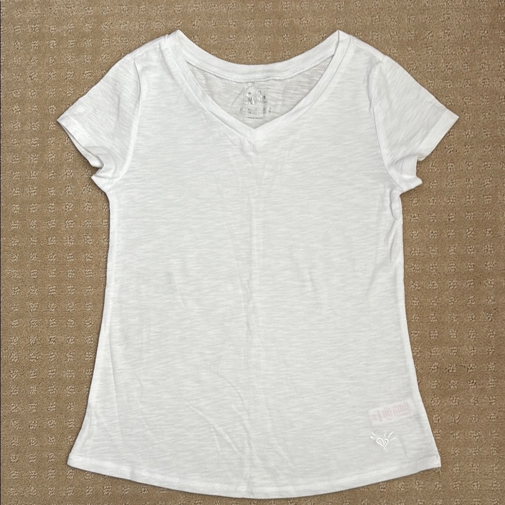 Justice White V-Neck Tee